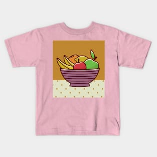 Bowl full of fresh fruit Kids T-Shirt